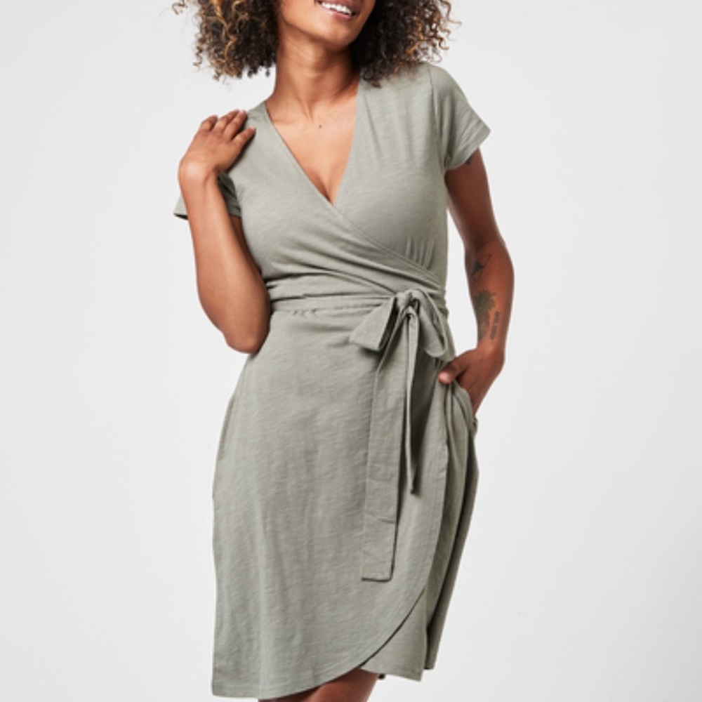 Mink Grey Tulip Wrap Dress - NWOT
